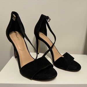 Aldo Black Suede High Heels